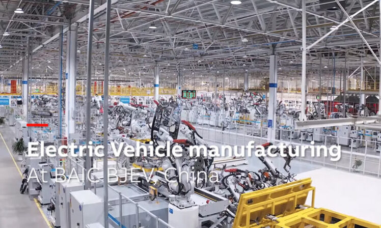 ABB Robots work at BAIC, China