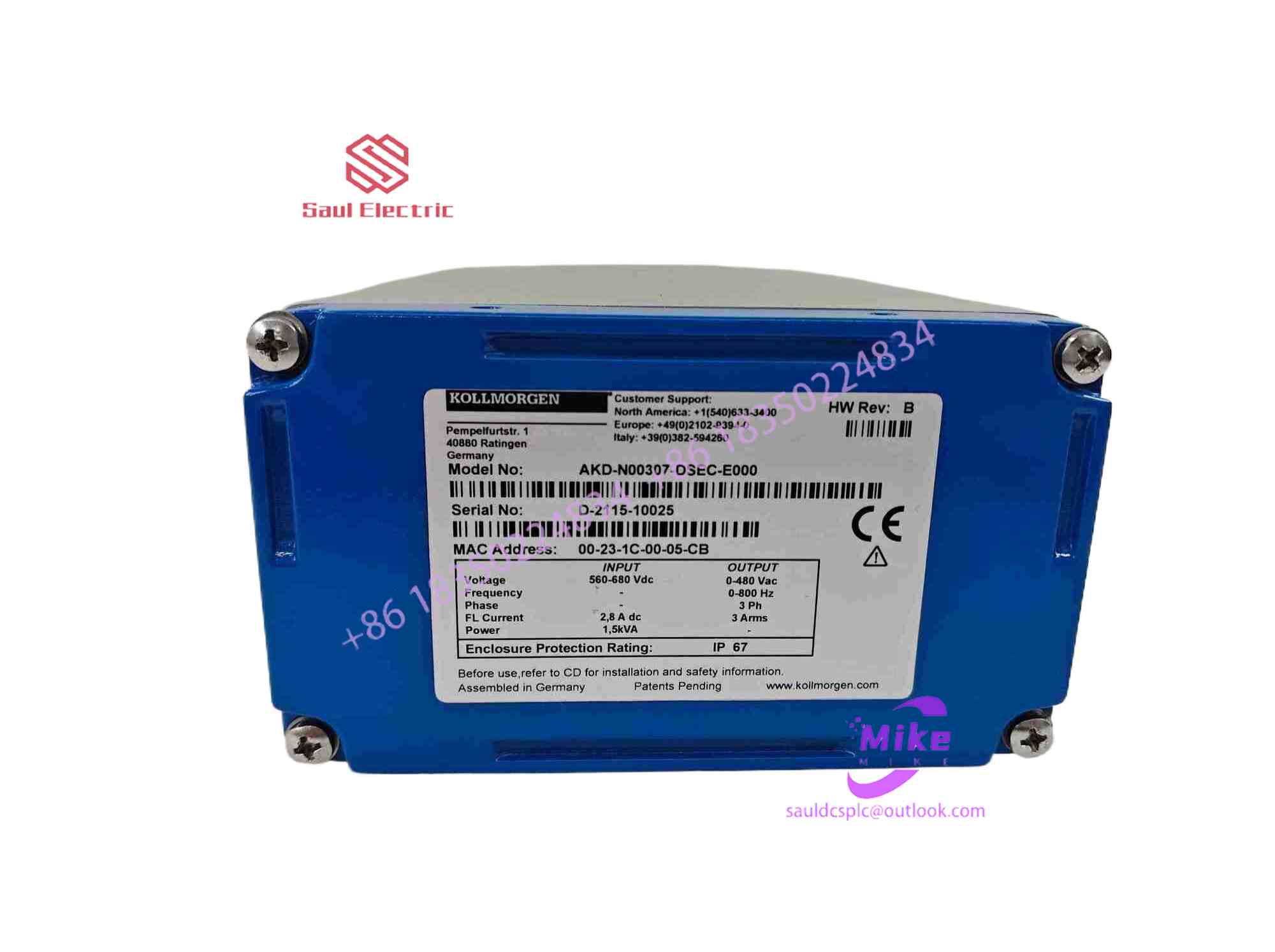Kollmorgen AKD-N00307-DFEC-E000 Decentralized Servo Drive