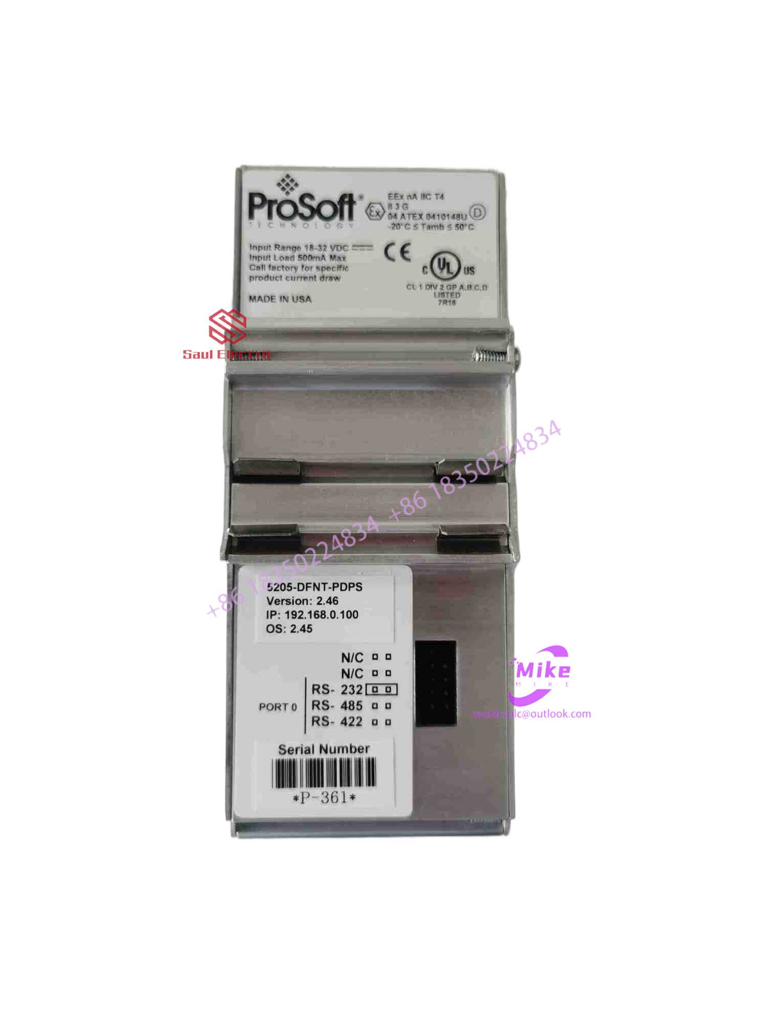 PROSOFT 5205-DFNT-PDPS Analog Input/Output Module