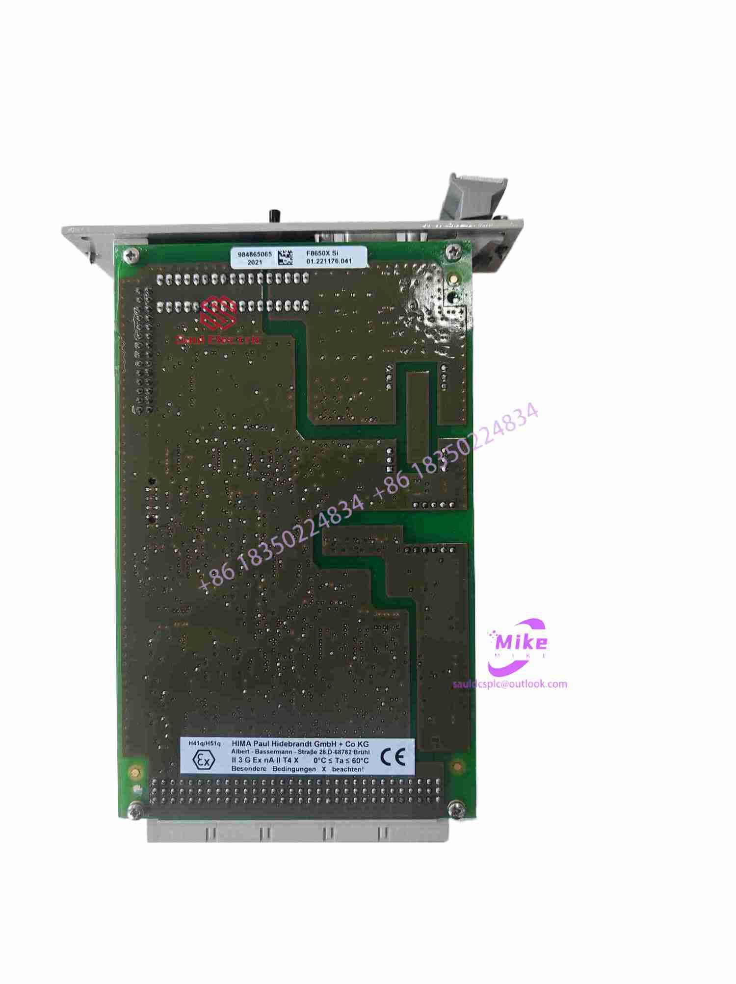 HIMA F8650X PN 984865066 REV 01 CENTRAL MODULE
